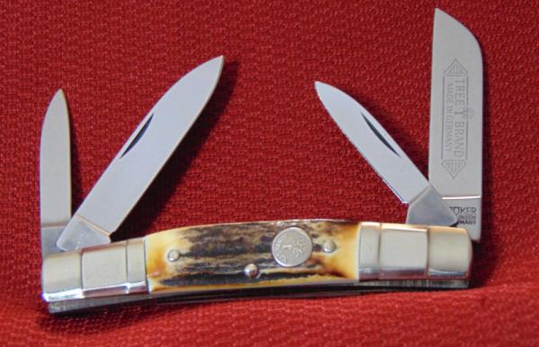 MINT CONDITION BOKER. SOLINGEN GERMANY # 70113 GENUINE STAG HANDLE CONGRESS MINT CONDITION BOKER. SOLINGEN GERMANY # 70113 GENUINE STAG HANDLE CONGRESS