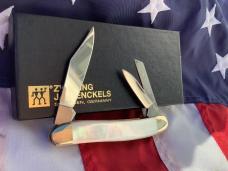 Zwilling J A Henckels 3 Blade Whittler pocket knife w/ Nice Fiery Mother of Pearl Handles - NOS Zwilling J A Henckels 3 Blade Whittler pocket knife w/ Nice Fiery Mother of Pearl Handles - NOS