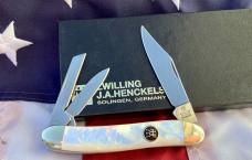 Zwilling J A Henckels 3 Blade Whittler pocket knife w/ Nice Fiery Mother of Pearl Handles - NOS Zwilling J A Henckels 3 Blade Whittler pocket knife w/ Nice Fiery Mother of Pearl Handles - NOS