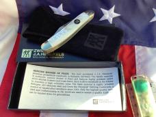 Zwilling J A Henckels 3 Blade Whittler pocket knife w/ Nice Fiery Mother of Pearl Handles - NOS Zwilling J A Henckels 3 Blade Whittler pocket knife w/ Nice Fiery Mother of Pearl Handles - NOS