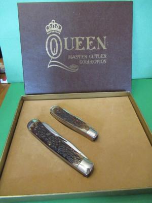 Queen 1977 USA. Master Cutler Collection Rogers Bone Trapper & Mini Trapper 