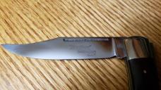 Olbertz Factory Collection, Hartkopf Prototype Ebony Lockback Knife, Handmade in Solingen Germany!