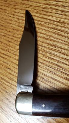Olbertz Factory Collection, Hartkopf Prototype Ebony Lockback Knife, Handmade in Solingen Germany!