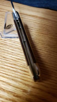 Olbertz Factory Collection, Hartkopf Prototype Ebony Lockback Knife, Handmade in Solingen Germany!