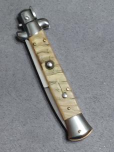 9" Frank B. stiletto knife. Ram Horn. 