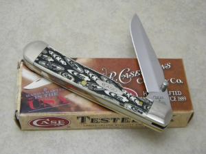 Case XX USA 2009 Natural 6154L Bone Trapperlock Knife in Box