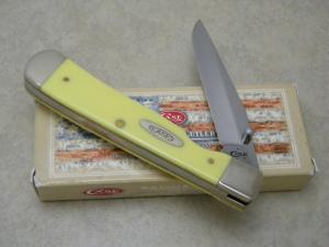 Case XX USA 2017 Yellow 3154LC Trapperlock Knife in Box w/Pocket Clip