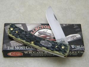 Case XX USA 2014 Collector's Club Olive Green Bone 6137 Sodbuster JR Knife NIB