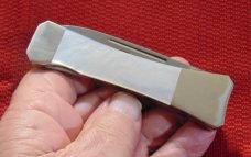  PARKER CUT CO. DESPERADO LOCKBACK DAGGER  KNIFE GENUINE PEARL 1978-1983