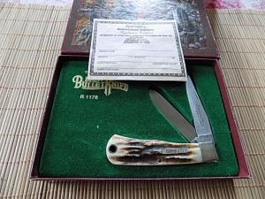 Mint Remington R1176 Baby Bullet Stag Knife-Commemorative with box
