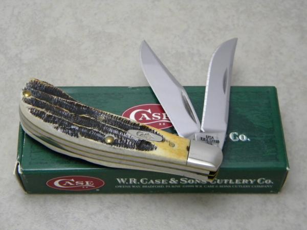 Case XX USA 2005 Bone Stag T.B. 6.52110 Saddlehorn Knife NIB