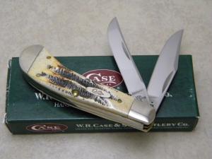 Case XX USA 2007 Bone Stag T.B. 6.52110 Saddlehorn Knife NIB