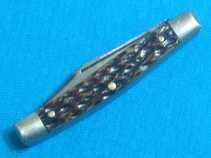 VINTAGE SOLINGEN CUTLERY B SVOBODA GERMANY 89 JIGGED BONE STOCKMAN FOLDING POCKET KNIFE KNIVES OLD
