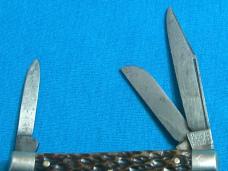 VINTAGE SOLINGEN CUTLERY B SVOBODA GERMANY 89 JIGGED BONE STOCKMAN FOLDING POCKET KNIFE KNIVES OLD