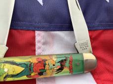 Vintage Camillus 2 Blade Large Cigar Knife w/ Riders of the Silver Screen Handles -Tom Mix -NIB Vintage Camillus 2 Blade Large Cigar Knife w/ Riders of the Silver Screen Handles -Tom Mix -NIB