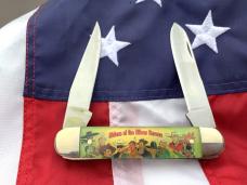 Vintage Camillus 2 Blade Large Cigar Knife w/ Riders of the Silver Screen Handles -Tom Mix -NIB Vintage Camillus 2 Blade Large Cigar Knife w/ Riders of the Silver Screen Handles -Tom Mix -NIB