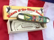 Vintage Camillus 2 Blade Large Cigar Knife w/ Riders of the Silver Screen Handles -Tom Mix -NIB Vintage Camillus 2 Blade Large Cigar Knife w/ Riders of the Silver Screen Handles -Tom Mix -NIB