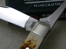 Case XX USA 2008 Amber Bone 6254HP Equestrain Trapper Knife NIB