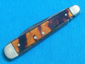 VINTAGE REMINGTON UMC USA R6445 TORTOISE SLEEVEBOARD LOBSTER FOLDING POCKET PEN KNIFE KNIVES OLD