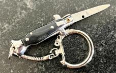Miniature Switchblade Knife, Made In Taiwan, Wasp Body & Fishtail Style, Unused 