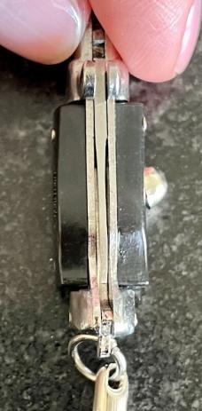 Miniature Switchblade Knife, Made In Taiwan, Wasp Body & Fishtail Style, Unused 