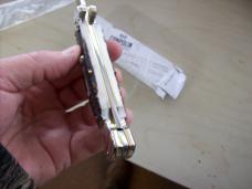 A. G. A. Campolin Lever Maltese Cross Bayonet Large 9 Incher Lockback W/Genuine Stag/Antler NIB A. G. A. Campolin Lever Maltese Cross Bayonet Large 9 Incher Lockback W/Genuine Stag/Antler NIB