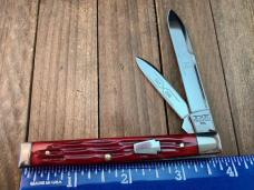 Schatt and Morgan Doctor’s Knife Deep Red Jigged Bone Schatt and Morgan Doctor’s Knife Deep Red Jigged Bone