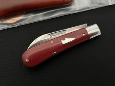 Northwoods Knives SignalJack in Red Linen Micarta Great Eastern Cutlery GEC 