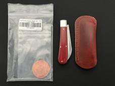 Northwoods Knives SignalJack in Red Linen Micarta Great Eastern Cutlery GEC 