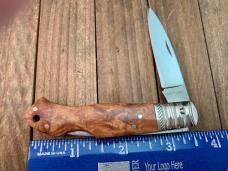 A.G. Russell Seki Japan Made Lockback Quince Burlwood Early 2000’s