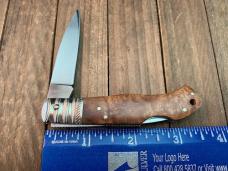 A.G. Russell Seki Japan Made Lockback Quince Burlwood Early 2000’s