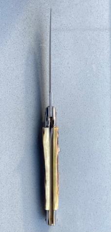 Vintage 11 inch Italian Rostfrei Switchblade Stag Handle