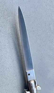 Vintage 11 inch Italian Rostfrei Switchblade Stag Handle
