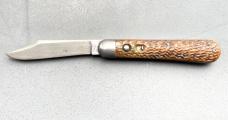 SCHRADE Cutlery Co Walden NY AUTO Jigged Bone 