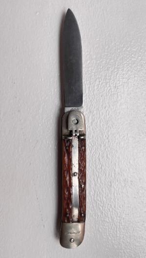 Vintage Springer Cleveland Cutlery Co Germany 1950’s Lever Automatic Knife Bone Handles 