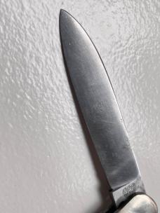 Vintage Springer Cleveland Cutlery Co Germany 1950’s Lever Automatic Knife Bone Handles 