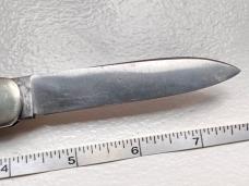 Vintage Springer Cleveland Cutlery Co Germany 1950’s Lever Automatic Knife Bone Handles 