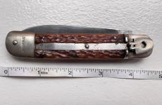 Vintage Springer Cleveland Cutlery Co Germany 1950’s Lever Automatic Knife Bone Handles 