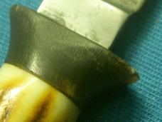 VINTAGE SMALL MINI HORN STAG FIXED BLADE BOWIE KNIFE KNIVES OLD VINTAGE SMALL MINI HORN STAG FIXED BLADE BOWIE KNIFE KNIVES OLD