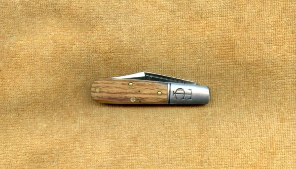 GEC SFO Lick Creek Cutlery Antique wormy chestnut #141122 K GEC SFO Lick Creek Cutlery Antique wormy chestnut #141122 K