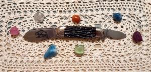 WOLVERINE 1998 2 Blade KNIFE COLLECTORS CLUB ~ BONE HANDLE ~ MINT TO GREAT ~ $70.00