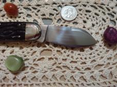 WOLVERINE 1998 2 Blade KNIFE COLLECTORS CLUB ~ BONE HANDLE ~ MINT TO GREAT ~ $70.00