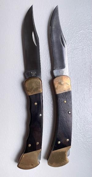 Pair of Vintage BUCK 110 Folders 