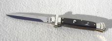 NEW A.G.A. CAMPOLIN 9" MALTESE BRAZILIAN HORN MODIFIED BAYONET BLADE NICKEL SILVER BOLSTERS W/POUCH NEW A.G.A. CAMPOLIN 9" MALTESE BRAZILIAN HORN MODIFIED BAYONET BLADE NICKEL SILVER BOLSTERS W/POUCH