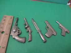Vintage 1950's Die Cast Gun & Knife Toys Vintage 1950's Die Cast Gun & Knife Toys