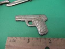 Vintage 1950's Die Cast Gun & Knife Toys Vintage 1950's Die Cast Gun & Knife Toys