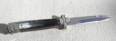 NEW A.G.A. CAMPOLIN 9" MALTESE BRAZILIAN HORN MODIFIED BAYONET BLADE NICKEL SILVER BOLSTERS W/POUCH NEW A.G.A. CAMPOLIN 9" MALTESE BRAZILIAN HORN MODIFIED BAYONET BLADE NICKEL SILVER BOLSTERS W/POUCH