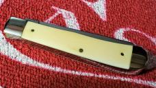 Case XX IV254D Genuine Elephant Ivory with Damascus Blades c.1992 Full sized, 4" closed W/box unused