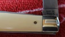 Case XX IV254D Genuine Elephant Ivory with Damascus Blades c.1992 Full sized, 4" closed W/box unused