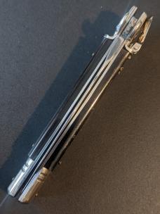 AKC Kris Blade Leverletto by Bill DeShivs Slim Leverlock 20cm - 8” Dark B. Horn AKC Kris Blade Leverletto by Bill DeShivs Slim Leverlock 20cm - 8” Dark B. Horn